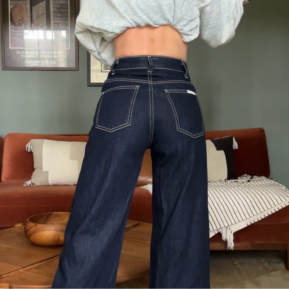 🦋 Eve denim charlotte ultra high rise wide leg jeans size 24 - Picture 7 of 13